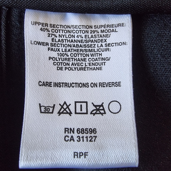 DKNY Women's Black Peplum Jacket With Faux Leather Trim - Picture 9 of 11